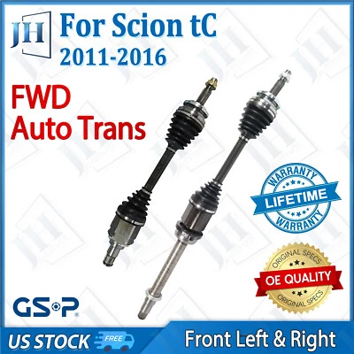 OE Front CV Axle Shaft Set For 11 12 13 14 15 16 Scion tC L4 2.5L FWD Auto Trans - Image 1 of 4