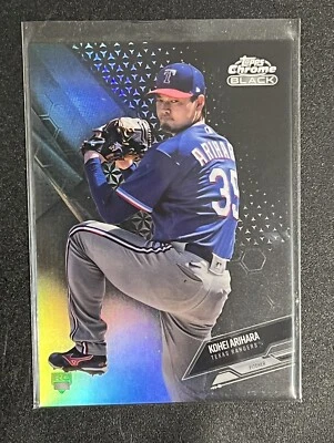 2021 KOHEI ARIHARA Topps Chrome Black Rookie Refractor #47 Texas Rangers /199 - Image 1 of 2