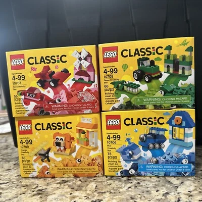 Sealed Lego Classic LOT 10706 10707 10708 10709 Creativity Box 4 Bricks - Image 1 of 4