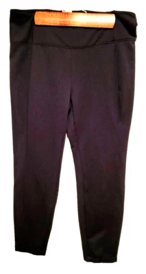 Women’s Spring & Mercer XL Stretch Tapered Herringbone Design Black Pants - Image 1 of 4