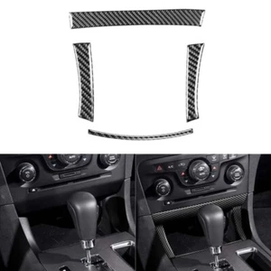 Real Carbon Fiber Center Storage Box Cover Trim Fit For Dodge Charger 2011-2014 - Picture 1 of 9