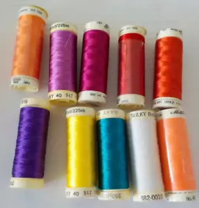 Spools EMBROIDERY THREAD 10 Spools 40wt. - Picture 1 of 3