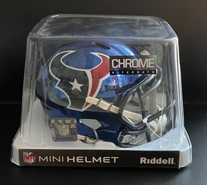 Houston Texans Chrome Mini Helmet Original Box Rare - Picture 1 of 2