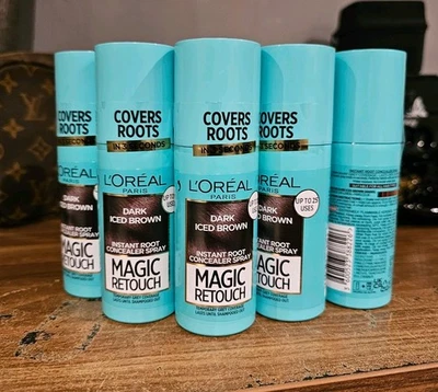 L'OREAL L'Oréal Magic Retouch Instant Root Touch up Concealer Dark Iced Brown 75ml CHEAP