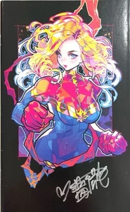 Captain Marvel Dark Tempest 1 Besch 1:100 Virgin Variant SIGNED Rose Besch W/COA - Picture 1 of 6
