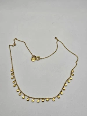 Gorjana Gold Tone Dangle Beads Dainty Collar Necklace  - Image 1 of 4