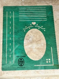 Creative Memories Lines 'N Designs Scrapbooking Template Journaling Oval Shape - Picture 1 of 1