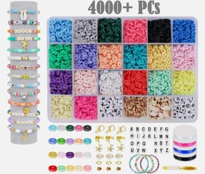 Mädchen Kinder Halskette Armband selber machen Perlen Schmuckherstellung Set DIY Bastelset - Bild 1 von 10