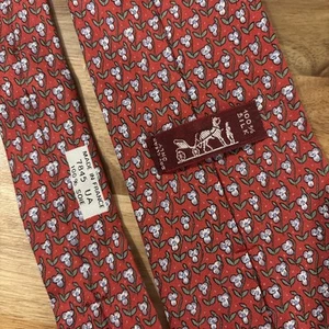 Hermes 100% Seide Krawatte - Blumenmuster - 7845 UA - Bild 1 von 8