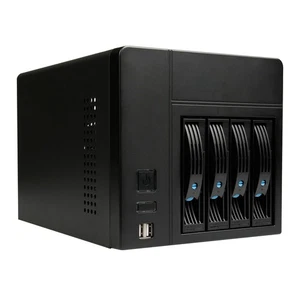 Mini-ITX NAS PC K3 Chassis, 4 Bay DIY Computer Case, Compatible with PSU Flex... - Picture 1 of 8