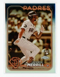 2024 Topps Chrome - Jackson Merrill #207 Sepia Refractor (RC) - Picture 1 of 2