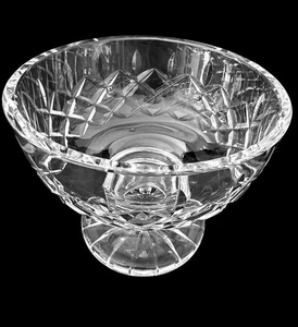 FIRMADO WATERFORD CRISTAL LISMORE O CLARO PATRÓN CARAMELO PEDESTAL CUENCO - Imagen 1 de 6