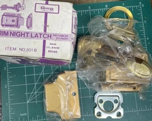 Short Guard Rim Night Latch 2 Inches Short Vintage Nos Salvaged Locksmith City - Picture 1 of 3