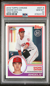 2018 TOPPS CHROME 1983 83T-6 SHOHEI OHTANI PSA 10  4176