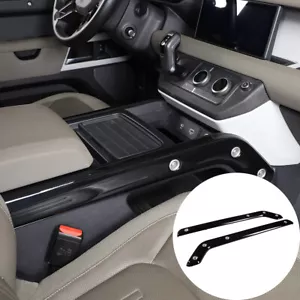Black Gear Shift Panel Side Trim Replacement Fit For Land Rover Defender 2020-22 - Picture 1 of 12