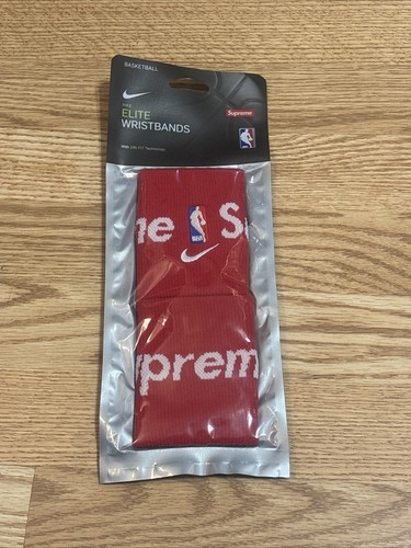 Braccialetti Basket Supreme Nike Elite NBA Rosso Nuovi Sigillati SS19