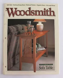 Woodsmith Magazine Vol 18 No 104 April 1996 Craftsman Sofa Table Redwood Planter - Imagen 1 de 2