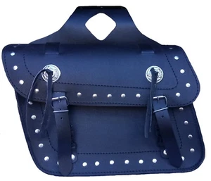 Motorcycle SADDLE BAG Rider Biker Motorbike Crusier Leather Harley Saddle Bag - Picture 1 of 2