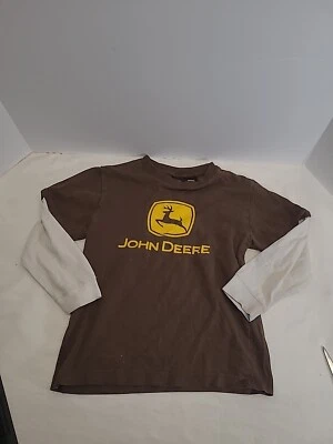 John Deere Long Sleeve Layered Tee. Boys Size 5/6  - Image 1 of 4