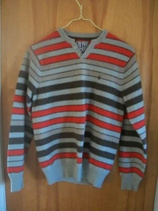 Volcom Mens M "Alder Sweater" Grey Brown Orange 80/20 Wool/Nylon #A0741006 - Picture 1 of 8