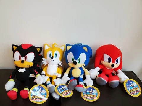 Sonic the Hedgehog Plush Tails Knuckles Shadow 12" Stuffed SEGA Licensed Toy Cover