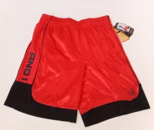 PEQUEÑOS Nuevos And1 Hombres Baloncesto Gimnasio Entrenamiento Pantalones Cortos Cintura Ajustable Rojo Negro - Imagen 1 de 6