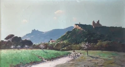 Vidal Gustave (1895 - 1966) -"Le berger et son troupeau"- Huile sur toile v554 - Photo 1/2