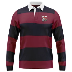 England besticktes Rugby Trikot St George's Flagge rote Rose Rugby Shirt für Herren - Bild 1 von 12