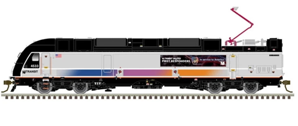 ATLAS (N) 40 005 742 NJ TRANSIT (FIRST RESPONDERS) ALP-45DP # 4533 DCC/LOKSOUND - Image 1 of 1