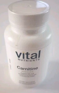 Vital Nutrients Carnitine  60 Softgels Exp:12/2025 FREE SHIPPING - Picture 1 of 3