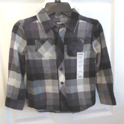 NOVA CAMISA DE FLANELA SONOMA masculina xadrez preta cinza branca 4 nova com etiquetas $24. - Imagem 1 de 2