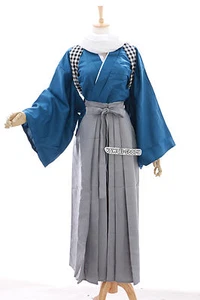 MN-11 blau grau Yamatonokami Yasusada Touken Ranbu Kendo Kimono Cosplay Kostüm - Bild 1 von 8