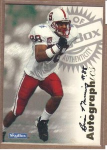1997 SKYBOX AUTOGRAPHICS ROOKIE RC BRIAN MANNING Stanford Cardinals 