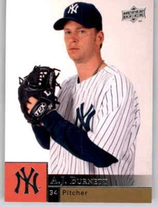 2009 Upper Deck AJ Burnett Base Card MLB PWE UD Yankees #768 - Picture 1 of 2
