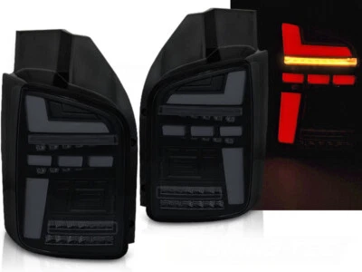TUNING-TEC Voll LED Rückleuchten für VW T5 Bj. 2003-2009 Smoke mit dynamischem Blinker