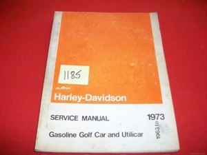 Carro de golf de fábrica Harley Davidson 1963-73 gasolina y manual de servicio utilitario - Imagen 1 de 4