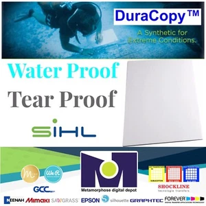 Sihl 3155 DuraCopy™ 11 Mil Synthetic C2S Mayte 8.5”x11” 25 Sheets FREE SHIPPING - Imagen 1 de 14