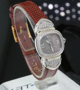Reloj David Yurman 21 mm para dama T-22300 plata esterlina diamante esfera negra sin trapear - Imagen 1 de 7