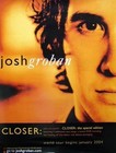 JOSH GROBAN 2003 closer tour promotional poster Flawless New Old Stock