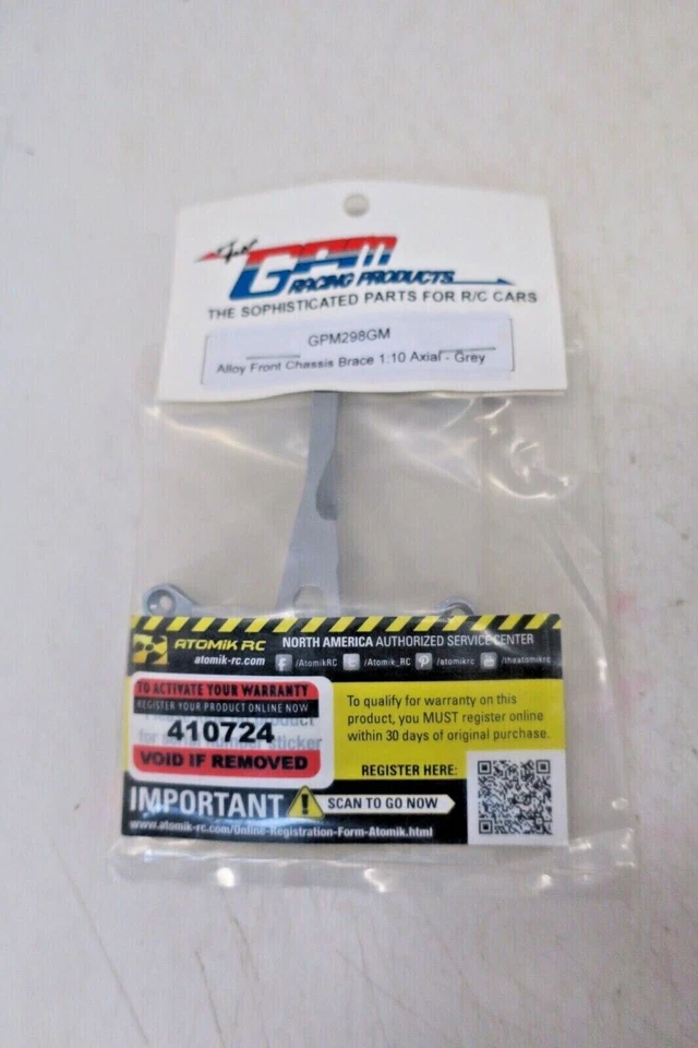 GPM 1/18 ALLOY FRONT CHASSIS BRACE 1:10 AXIAL GPM298GM - Image 1 of 2