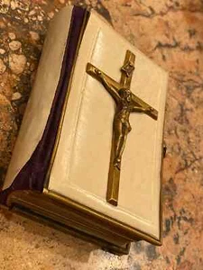 Antique 1895 Brass Hinged German Hand Prayer Book - Picture 1 of 10