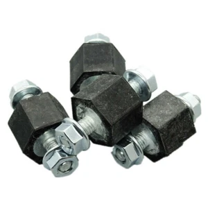4x Threaded Rubber Mount Nut Intercooler Bracket for VW Sharan Bj 96-10, T4 - Picture 1 of 2