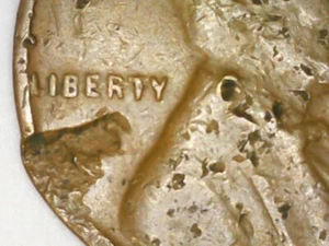 1936 Lincoln Wheat Cent with Planchet Damage Obverse & Reverse  Error Coin - Picture 1 of 4