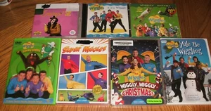 The Wiggles Lot of 4 DVDs + 3 CDs Yummy Yummy Wiggles Christmas Wiggly Safari + - Picture 1 of 2