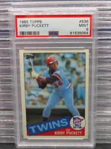 1985 Topps Kirby Puckett Rookie Card RC #536 PSA 9 Mint Twins