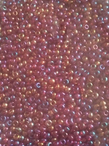 50g Czech glass seed beads size 11/0 purple pink rainbow (jb4196) - Picture 1 of 2