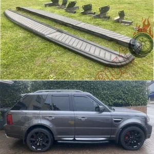 Black Design Side Step Fits for Range Rover Sport 2006-2013 Running Board Bar - Picture 1 of 5