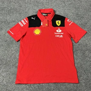 Scuderia Ferrari F1 Team Shirt Mens Medium Formula 1 Motorsport Puma 2023 Racing - Picture 1 of 13