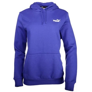 PUMA Essentials Small Logo Pullover Hoodie Womens Purple  68495728 - Picture 1 of 3