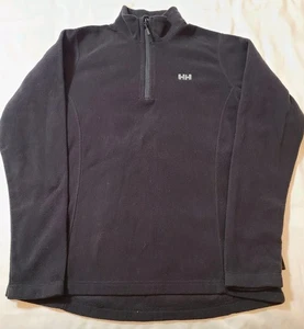 Helly Hansen Daybreaker 1/4 Zip Fleece Pullover Womens Size Large Black Polartec - Picture 1 of 10